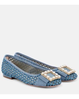 Roger Vivier Ballerines Tres Vivier A Ornements - Bleu