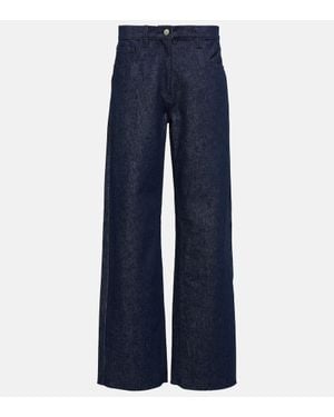 Magda Butrym High-Rise Straight Jeans - Blau