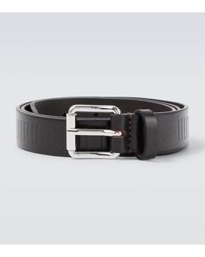 Lemaire Rail Leather Belt - Black