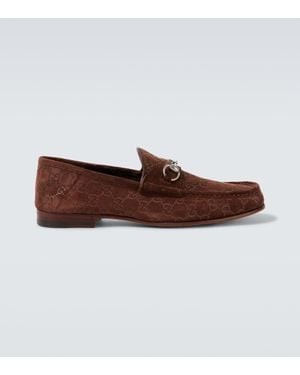 Gucci Loafers Horsebit 1953 Aus Veloursleder - Braun
