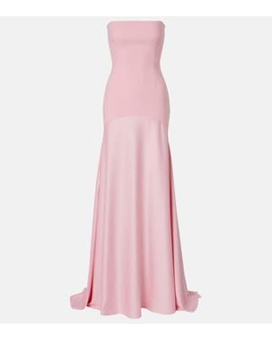 Solace London Alessandra Satin Gown - Pink