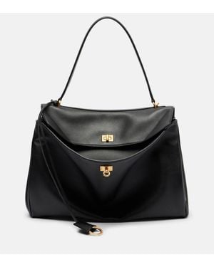 Balenciaga Tote Rodeo Large Aus Leder - Schwarz
