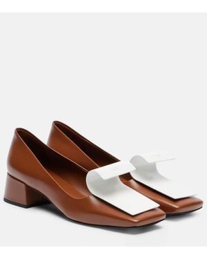 Prada Pumps Aus Leder - Braun