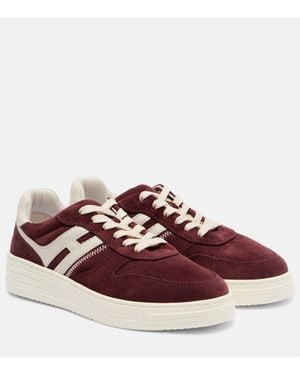 Hogan H630 Suede Trainers - Brown