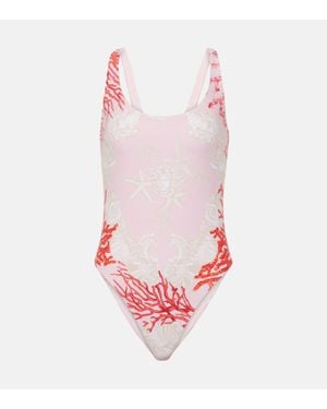 Versace Costume Intero Barocco Sea - Rosa