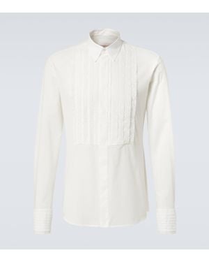 Valentino Cotton Tuxedo Shirt - White