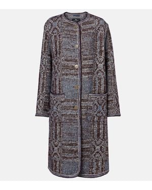 Etro Mantel Aus Einem Baumwollgemisch - Grau