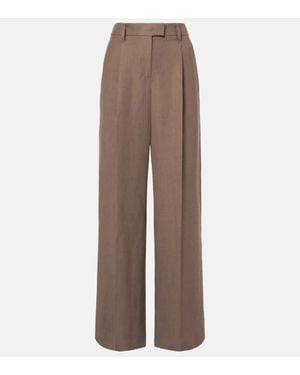 Brunello Cucinelli Weite High-Rise-Hose - Braun
