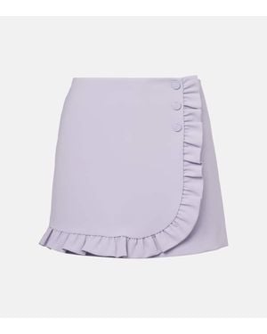 Tory Burch Ruffled Miniskirt - Purple