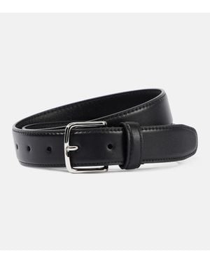 The Row Leather Belt - Black