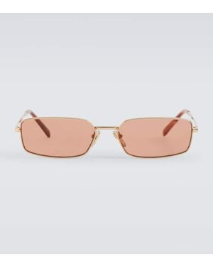 Prada Eckige Sonnenbrille - Pink