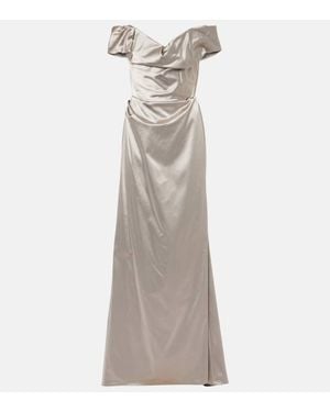 Vivienne Westwood Nova Cora Draped Gown - Gray