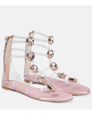 Giambattista Valli Verzierte Sandalen - Pink