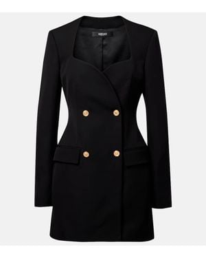Versace Minikleid Aus Wolle - Schwarz