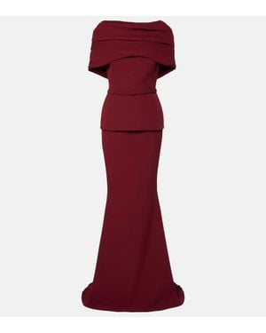 Safiyaa Robe Loura Aus Crepe - Rot