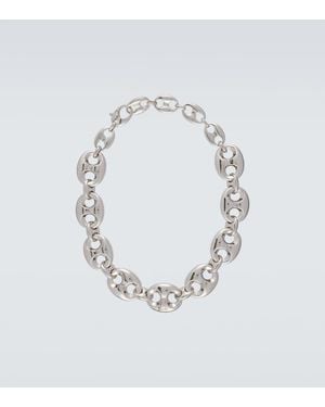 Gucci Script Marina Chain Necklace - White