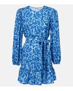 Heidi Klein Robe La Marquet En Coton Melange - Bleu