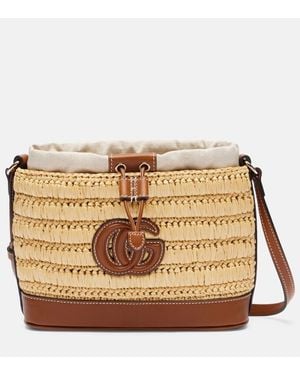 Gucci Borsa A Spalla Con Pelle - Neutro