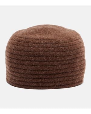 Loro Piana Hut Alicia Aus Filz - Braun