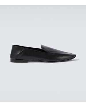Saint Laurent Slip-Ons Alain Aus Leder - Schwarz
