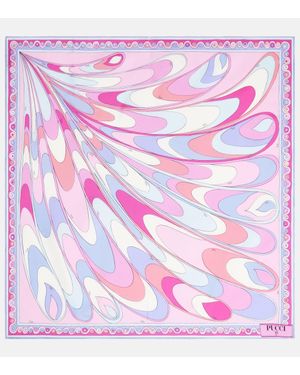 Emilio Pucci Foulard Silk Twill Scarf - Pink