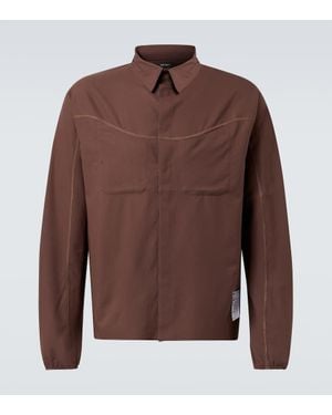 Satisfy Hemd Peaceshell River Aus Twill - Braun
