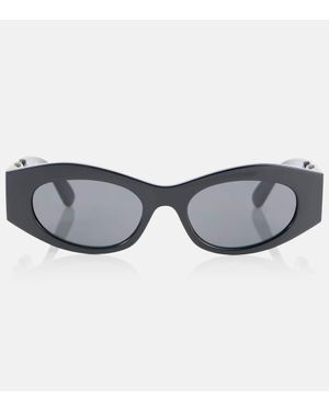 Versace Ovale Sonnenbrille Biggie - Grau