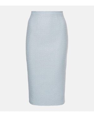 Roland Mouret Boucle Midi Skirt - Blue
