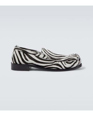 Dries Van Noten Loafers Aus Kalbshaar - Weiß
