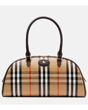 Burberry Tote Highlands Aus Jacquard - Schwarz