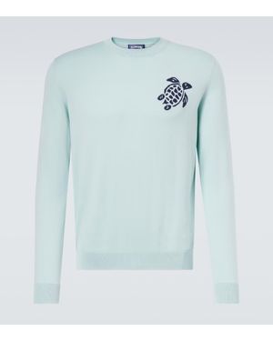 Vilebrequin Jacquard Cotton Jumper - Blue