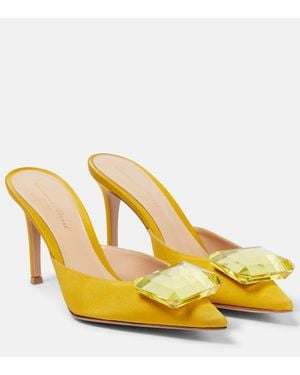 Gianvito Rossi Mules Jaipur 85 - Giallo