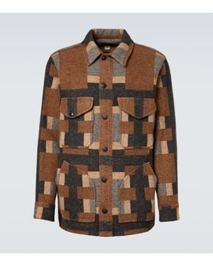 RRL Wool And Cotton-Blend Overshirt - Brown