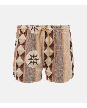 Loewe Paula's Ibiza Printed Terry Shorts - Natural