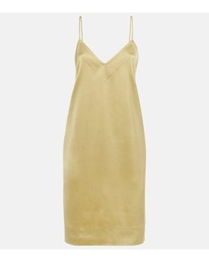 TOTEME Satin Slip Dress - Yellow