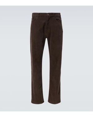 The Row Gerade Hose Burt Aus Baumwoll-Cord - Braun