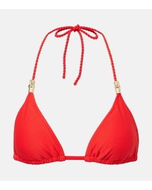 Heidi Klein Top De Bikini Con Cuello Halter - Rojo