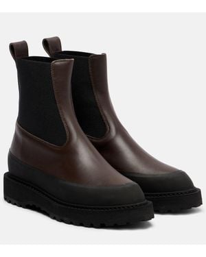 Le Monde Beryl Chelsea Boots Dolomite Aus Leder - Schwarz