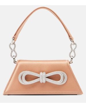 Mach & Mach Schultertasche Samantha Small Aus Satin - Pink