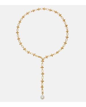 PUCCI Collar De Cadena Con Perlas Sinteticas - Metálico