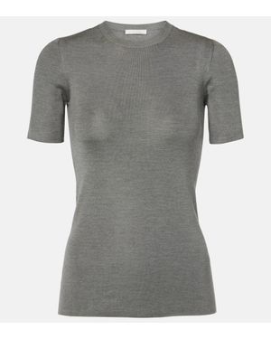 The Row Jannat Silk Top - Gray