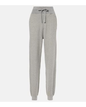 Loewe Cotton-Blend Sweatpants - Gray