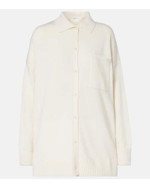 Max Mara Oversize-Cardigan Bull Aus Kaschmir - Weiß