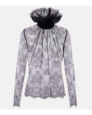 McQueen Lace Top - Black