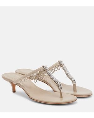 Christopher Esber Sandalen Pierced Aus Leder - Weiß