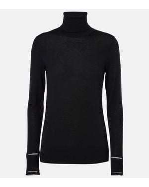 Chloé Cropped Wool Jumper - Black