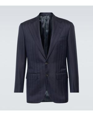 Thom Sweeney Anzugjacke Aus Wolle - Blau