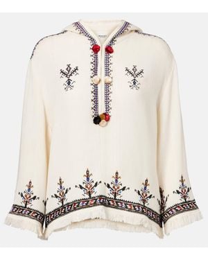 Isabel Marant Kameya Embroidered Top - Natural