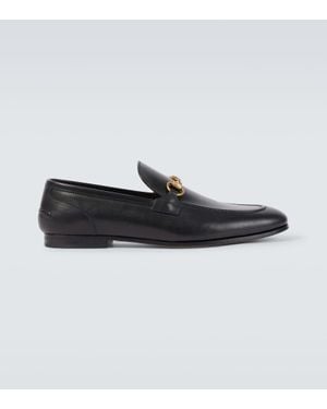 Gucci Jordaan Herrenloafer Aus Leder, Grösse - Schwarz