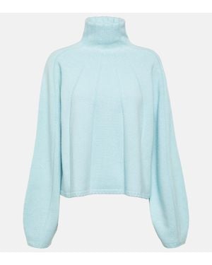 JOSEPH Pull A Col Roule En Laine - Bleu